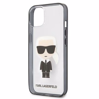 Karl Lagerfeld Iconik Karl Dėklas iPhone 13 mini - Skaidrus