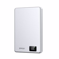 BWOO ultra-slim aluminium magnetic išorinė baterija P76 PD 20W 10000 mAh with digital display and USB-C port juodas