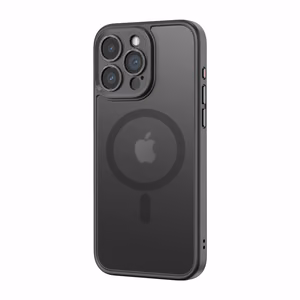 Rock Guard Touch Matte serijos magnetinis dėklas Iphone 15 Plus juodas