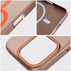 Dėklas SIMPLY suderinamas su MagSafe iPhone 15 Pro Max titano dykumos