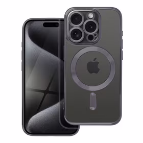 ELECTRO MAG COVER dėklas telefonui suderinamas su Magnetiniu IPHONE 15 Pro juodas