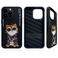 Nimmy Glasses Cool Cat dėklas iPhone 15 Pro Max - juodas