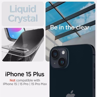 Spigen Crystal Flex dėklas telefonui iPhone 15 Plus - skaidrus
