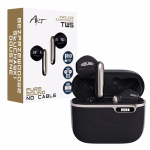 Wireless earphones Art TWS + docking station USB C AP-TW-B4B black