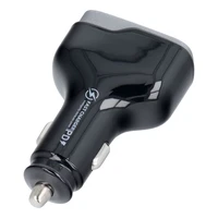 Automobilinis įkroviklis USB A + Type C PD QC3.0 3A 83W CC53-1A1C juodas