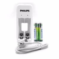 PHILIPS Dual channel baterija įkroviklis for NiMH USB + 2xAAA 7000mAh