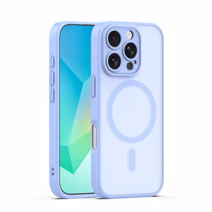 Mag Matt Чехол для iPhone 16 Pro 6,3" голубой защита камеры