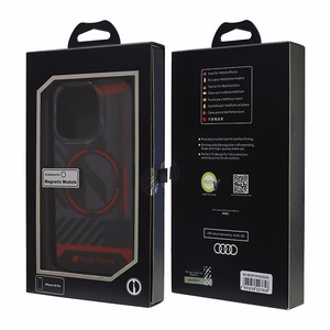 Audi IML Sport Magnetinis iPhone 16 Pro 6.3" juodas/juodas kietas dėklas AUS-IMLMIP16P-RSQ/D2-BK