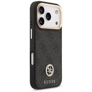 Guess 4G Strass Logo magnetinis dėklas telefonui iPhone 17 Pro - juodas