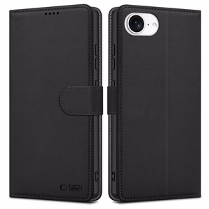 Чехол-кошелёк Tech-Protect для iPhone 16e / 17e - матовый чёрный