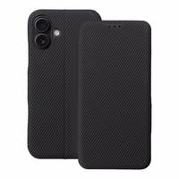 FOLIO šoninis magnetinis knygos tipo dėklas, skirtas IPHONE 16 PLUS, juodas