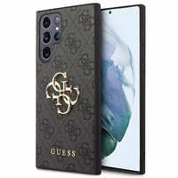 Guess GUHCS22L4GMGGR S908 S22 Ultra pilkas/grey hardcase 4G Big Metal Logo
