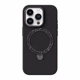 Dėklas telefonui Joyroom Dancing Circle PN-15L2 iPhone 15 Pro (juoda) be pakuotės