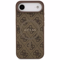 GUESS dėklas telefonui IPHONE 17 Air, suderinamas su MagSafe GUHMP17MG4GFRW (PU 4G Ring Classic Logo) rudas