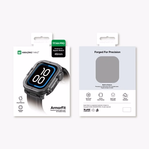 AmazingThing Titan Pro Metal Dėklas Apple Watch 11 46mm Aluminum - Juodas