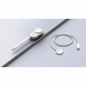 VEGER išorinė baterija 1200 mAh laikrodžiui suderinama su Apple Watch Pomme (W0102) balta