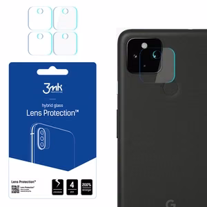 3MK Hibridinis stiklas kameros GOOGLE PIXEL 4A Hibridinis stiklas skirtas 4 vnt. kamerai