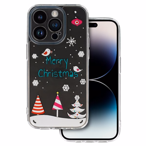 TEL PROTECT Kalėdinis dėklas telefonui Samsung S23 Dizainas 4 Skaidrus