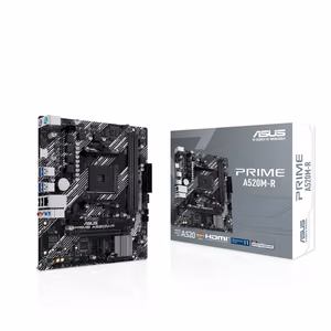 ASUS Prime A520M-R Motherboard, AMD A520, AM4, Micro-ATX