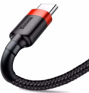 Baseus Cafule USB kabelis 2 m USB A USB C Juoda, Raudona