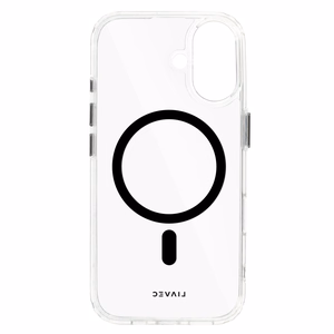 Liavec Blizgus Magnetinis Skaidrus dėklas telefonui Iphone 16 juoda