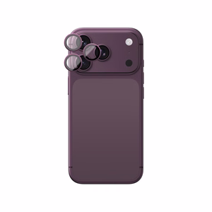 AmazingThing Titan Vision Lens safyro stiklo kameros objektyvų apsauga, skirta iPhone 18 Pro / 18 Pro Max – spalva: violetinė