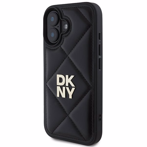 DKNY putuotas Stack logotipas dėklas telefonui iPhone 16 - juodas