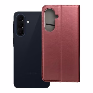 SMART MAGNETO Knygos dėklas SAMSUNG A57 bordo spalvos