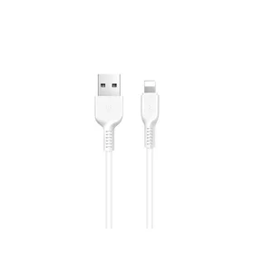 Kabelis (m) - USB A į Lightning Hoco 2,4A 1 m X20 baltas (m)