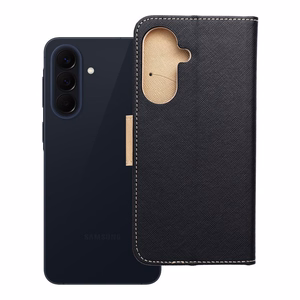 FANCY Book dėklas SAMSUNG A57 black / gold