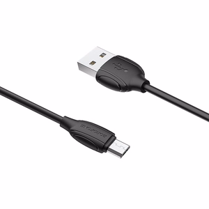USB kabelis Borofone BX19 USB-A to MicroUSB 1.0m juodas