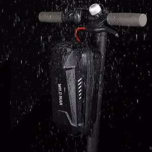 WILDMAN дорожная сумка для рамы велосипеда на молнии, 1,2L (4 "- 7"), ES10, черная