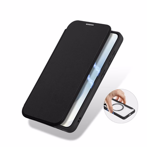 Dux Ducis Skin X Pro MagSafe suderinamas piniginės dėklas skirta Samsung Galaxy S26 Plus juodas
