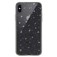 Crystal Glitter dėklas Iphone X/XS (5,8") sidabrinis