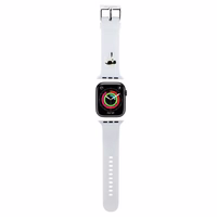 Karl Lagerfeld 3D Rubber Karl Head dirželis for Apple Watch 38/40/41mm - baltas