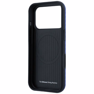 BMW M Carbon Printed Ring MagSafe dėklas, skirtas iPhone 17 Pro / 18 Pro – mėlynas