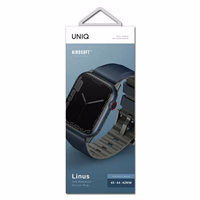 Uniq Linus dirželis Apple Watch 1/2/3/4/5/6/7/8/SE/SE2/Ultra 42/44/45/49mm - mėlynas