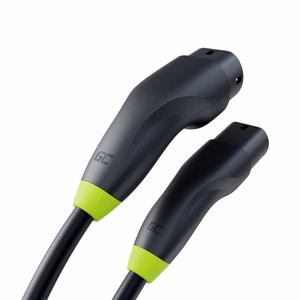 Green Cell EVKABGC04 elektromobilių įkrovimo kabelis Juoda Type 1 Type 2 3 7 m