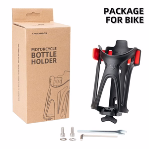 Rockbros 31210029 motociklo buteliuko laikiklis – juodas ir raudonas
