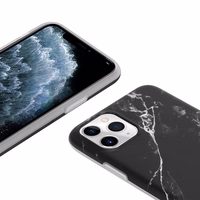 Crong Marble dėklas – iPhone 11 Pro dėklas (juodas)