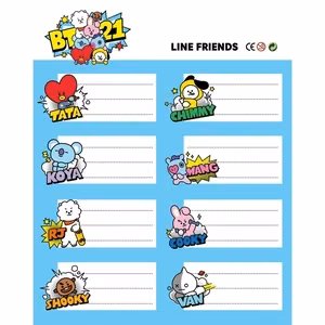 BT21 lipdukų rinkinys
