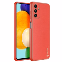 Dux Ducis Yolo elegantiškas dėklas telefonui iš ekologiškos odos Samsung Galaxy A13 5G raudonas