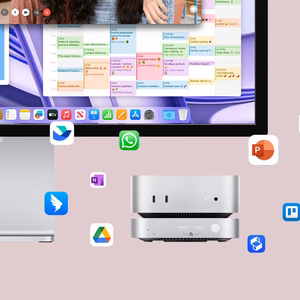 "Orico MiniLink 9-in-1" doko stotis su M.2 SSD kietojo disko įkrova - sidabrinė