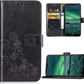 Dėklas Flower Book Samsung A155 A15 4G/A156 A15 5G juodas