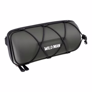 WILDMAN дорожная сумка для руля велосипеда на молнии, 2L, GD7X, зеленая