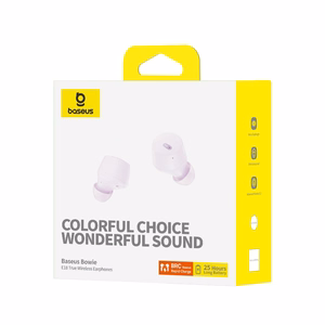 Baseus Bowie E18 Laisvų rankų įranga True Wireless Stereo (TWS) Įkišamos į ausį Skambučiai / muzika C tipo USB Bluetooth Violetinė
