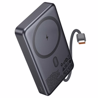 Išorinė baterija Power Bank Hoco Q44 20W Magnetic 10000mAh juoda