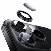 Benks Grūdintas stiklas Glass Warrior Objektyvo Apsauga kamerai Iphone 16/16 Plus (2 objektyvai) pilka