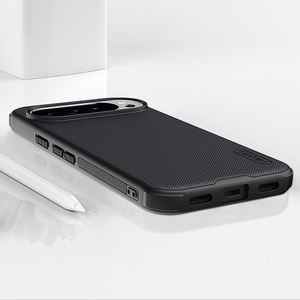 "Nillkin Super Frosted Shield Pro" magnetinis dėklas "Google Pixel 10/10 Pro", suderinamas su "MagSafe" - juodas