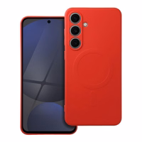 SILIKONINIS MAGNETINIS DĖKLAS suderinamas su MagSafe SAMSUNG S24 FE raudonas